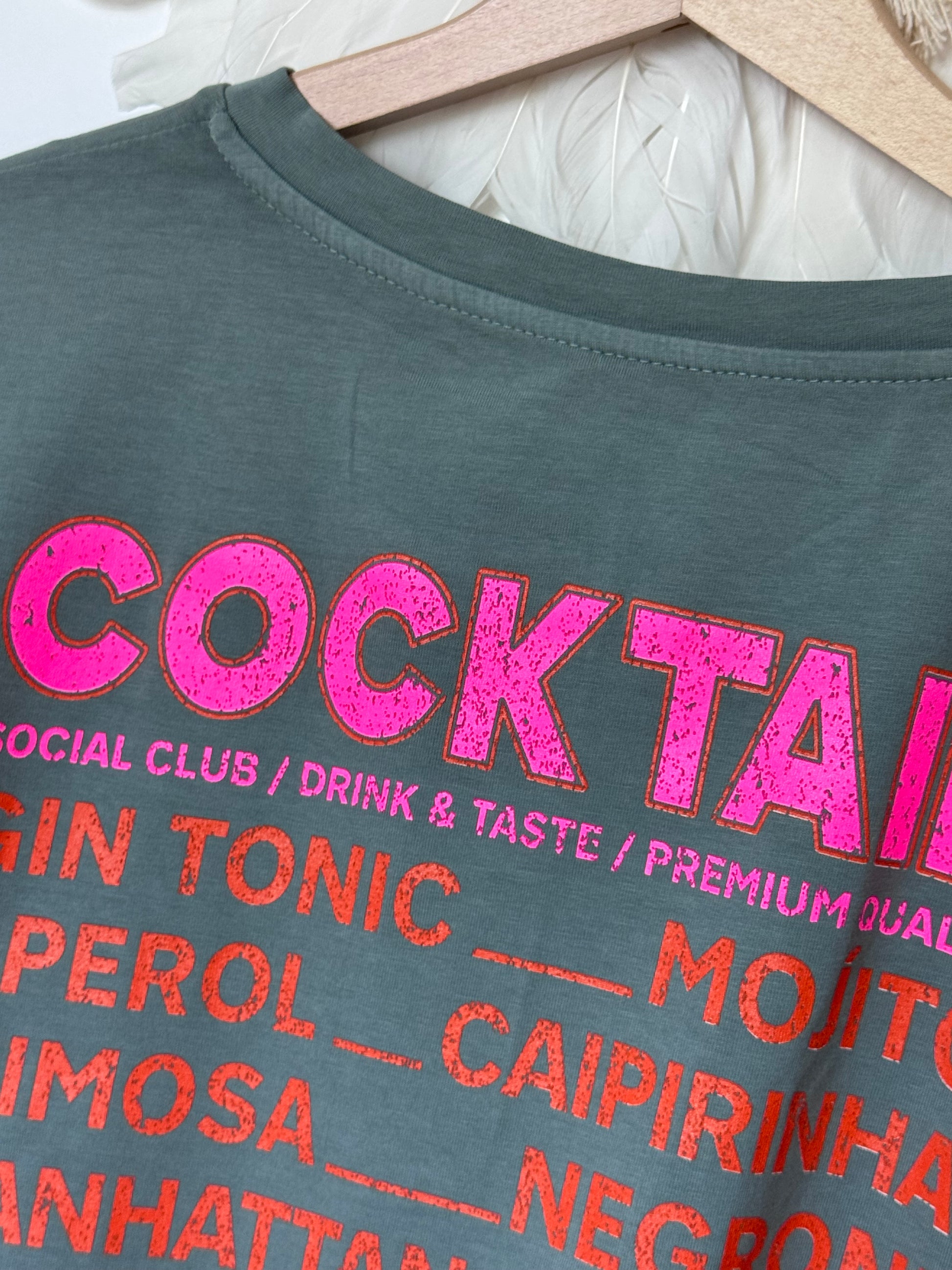 Teeshirt cocktail kaki