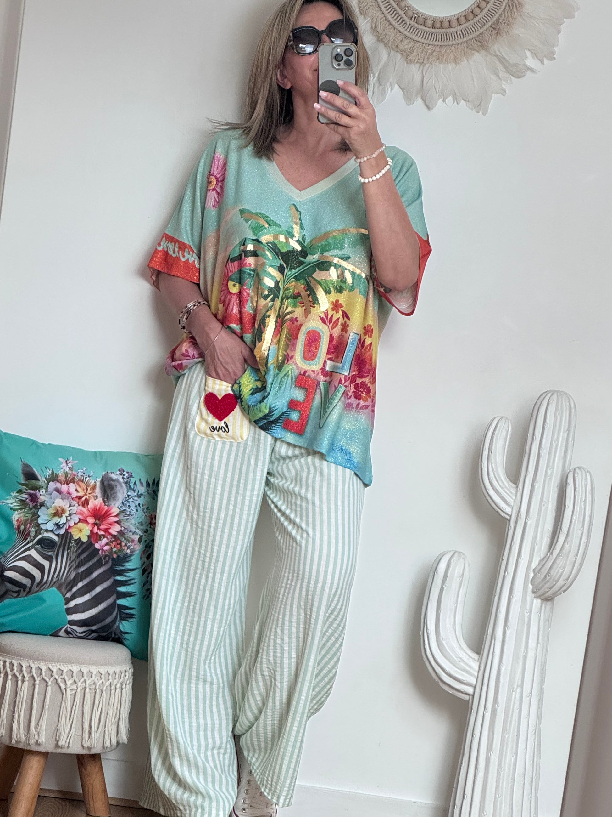 Haut oversize love