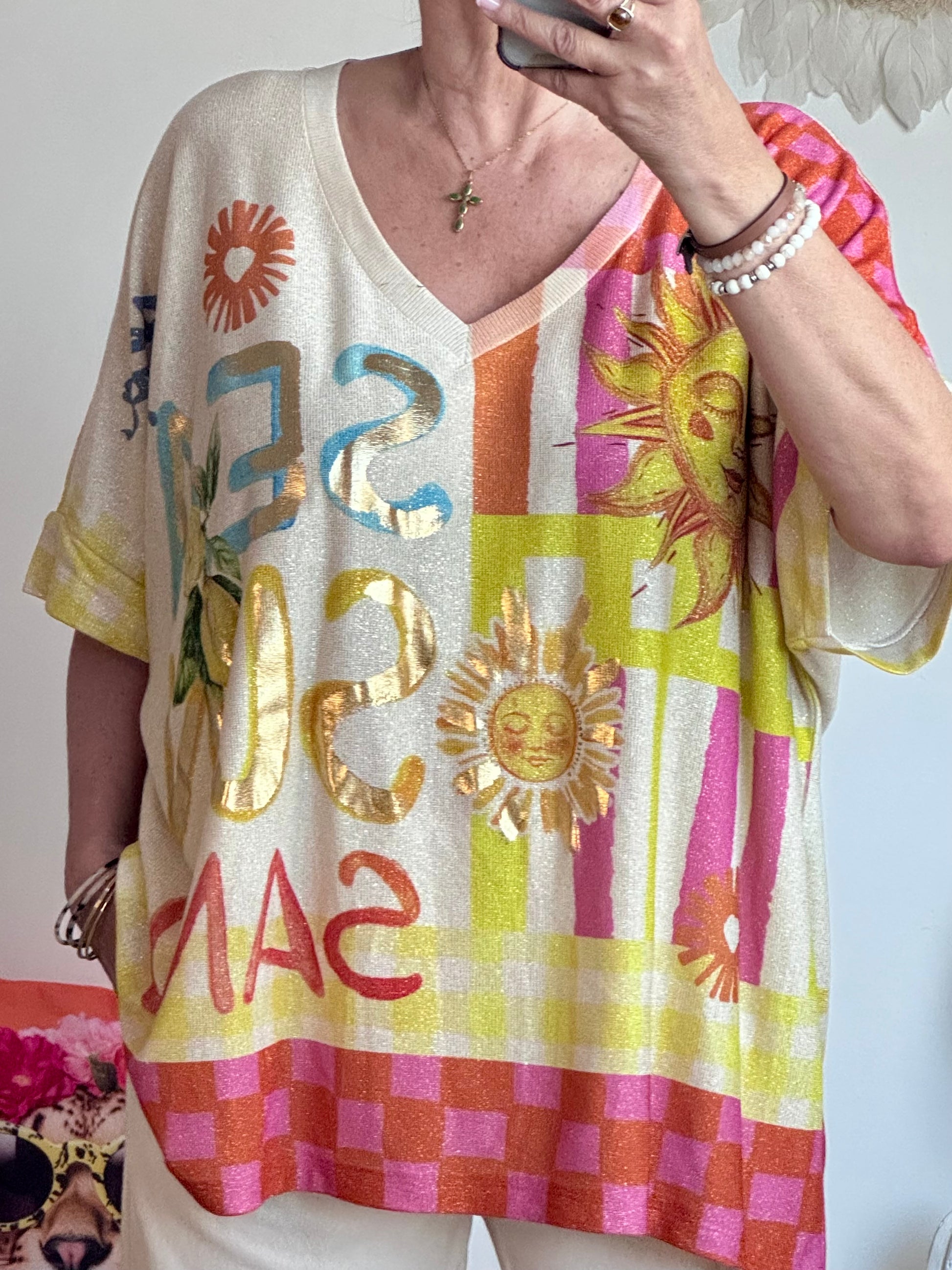 Haut oversize Sea Sun