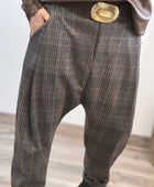 Pantalon saroual à carreaux