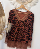 Top dentelle animal TU 40/46 et 46/50