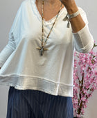 Teeshirt blanc oversize