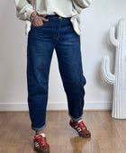 Jean barrel bleu denim