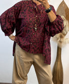 Blouse Rosalie lie de vin
