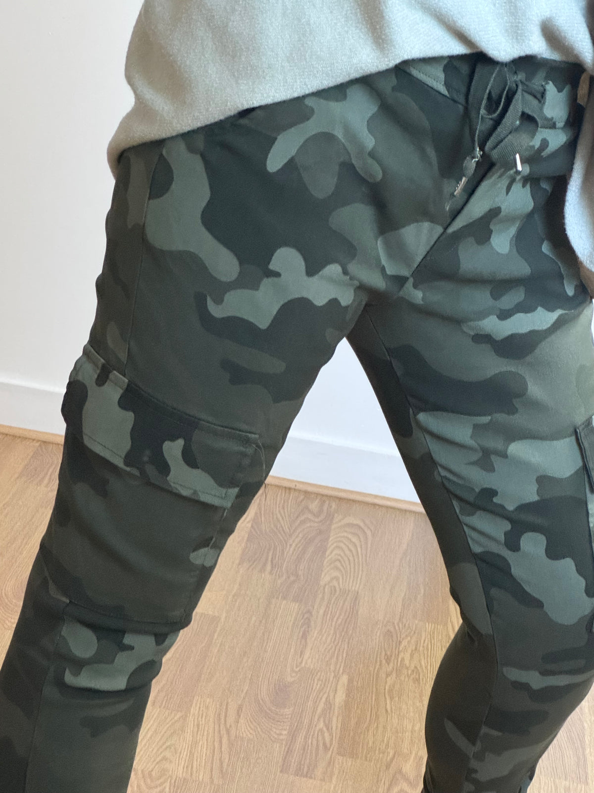 Pantalon confort camouflage kaki