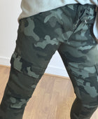 Pantalon confort camouflage kaki