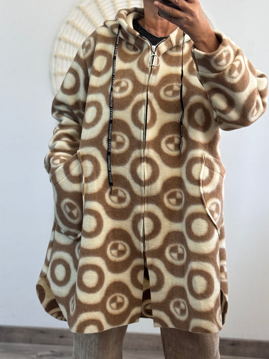 Manteau beige et crème TU 42/50