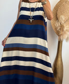 Robe longue Clara Marine