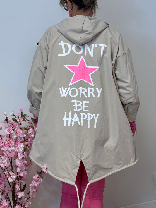 Veste coupe vent Be Happy beige