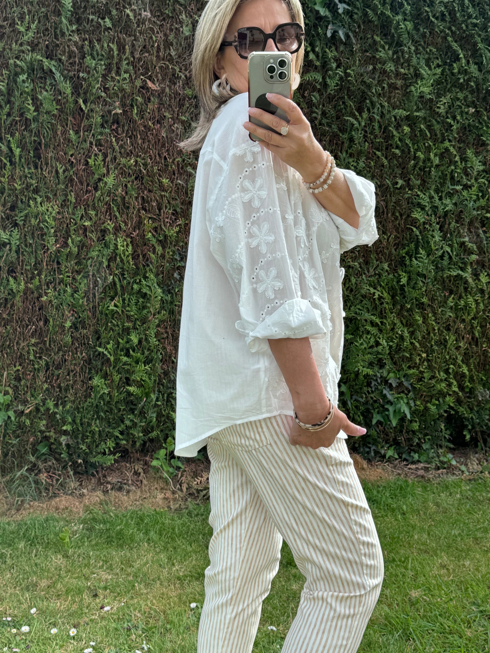 Chemise Nina broderie blanche