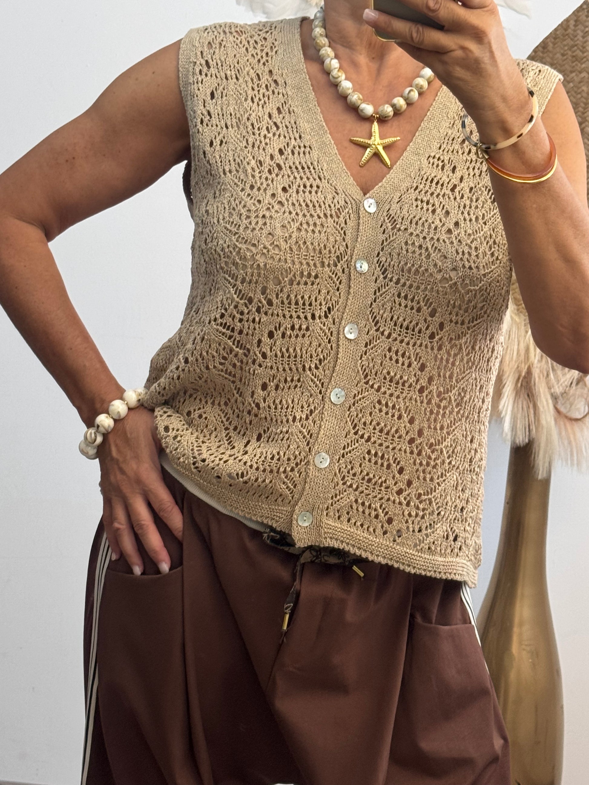 Gilet Adam beige