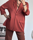 Veste blazer casuel terracotta TU 40/48
