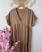 Robe Lison beige camel
