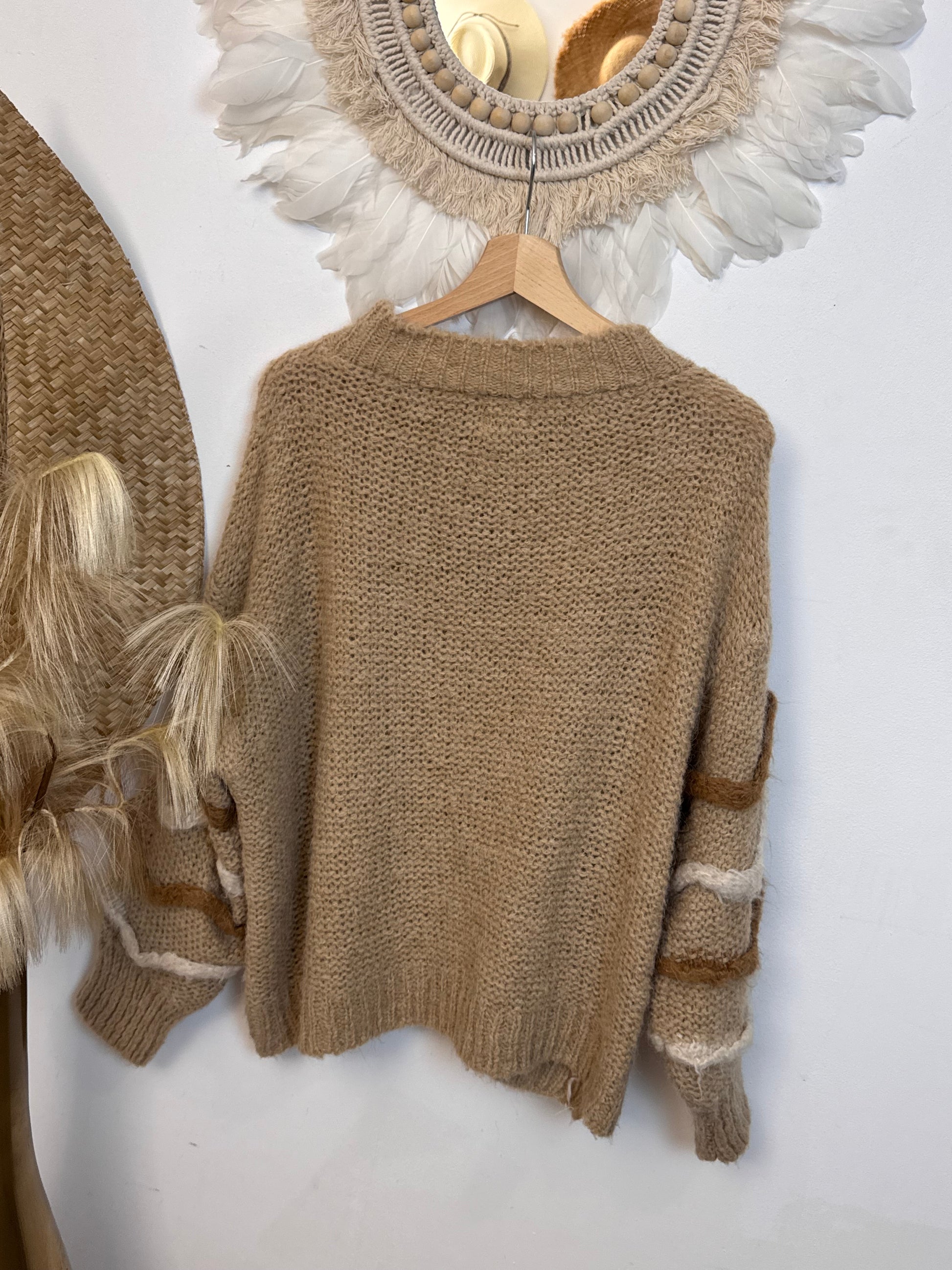 Pull d’hiver beige