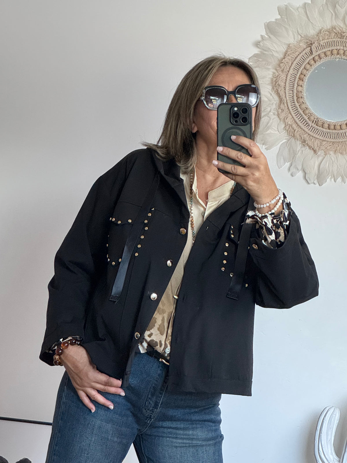 Veste casuel Gold noir