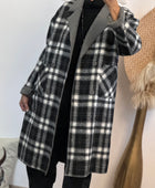 Manteau réversible gris