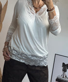 Top dentelle blanc
