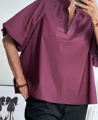 Blouse Yuna lie de vin TU 42/50