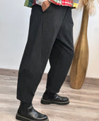 Pantalon noir chiné