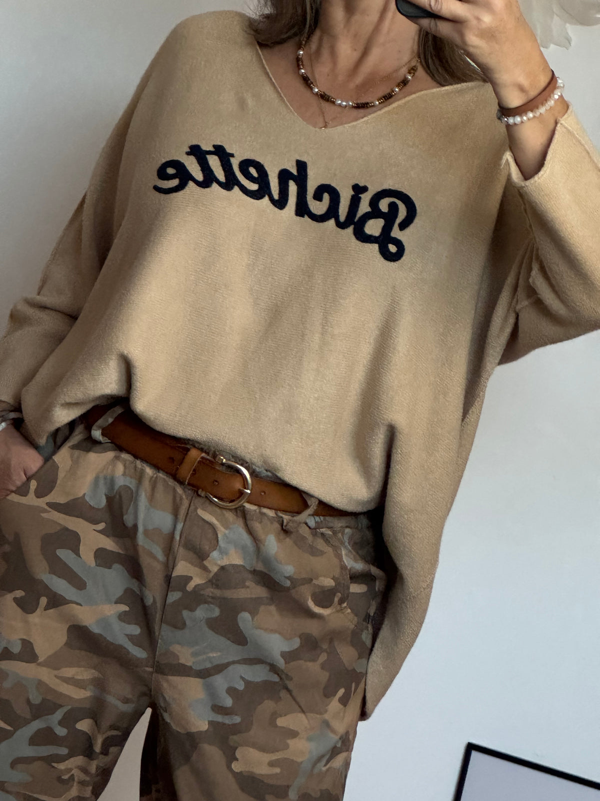 Pull bichette camel