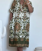 Robe Emma version longue kaki