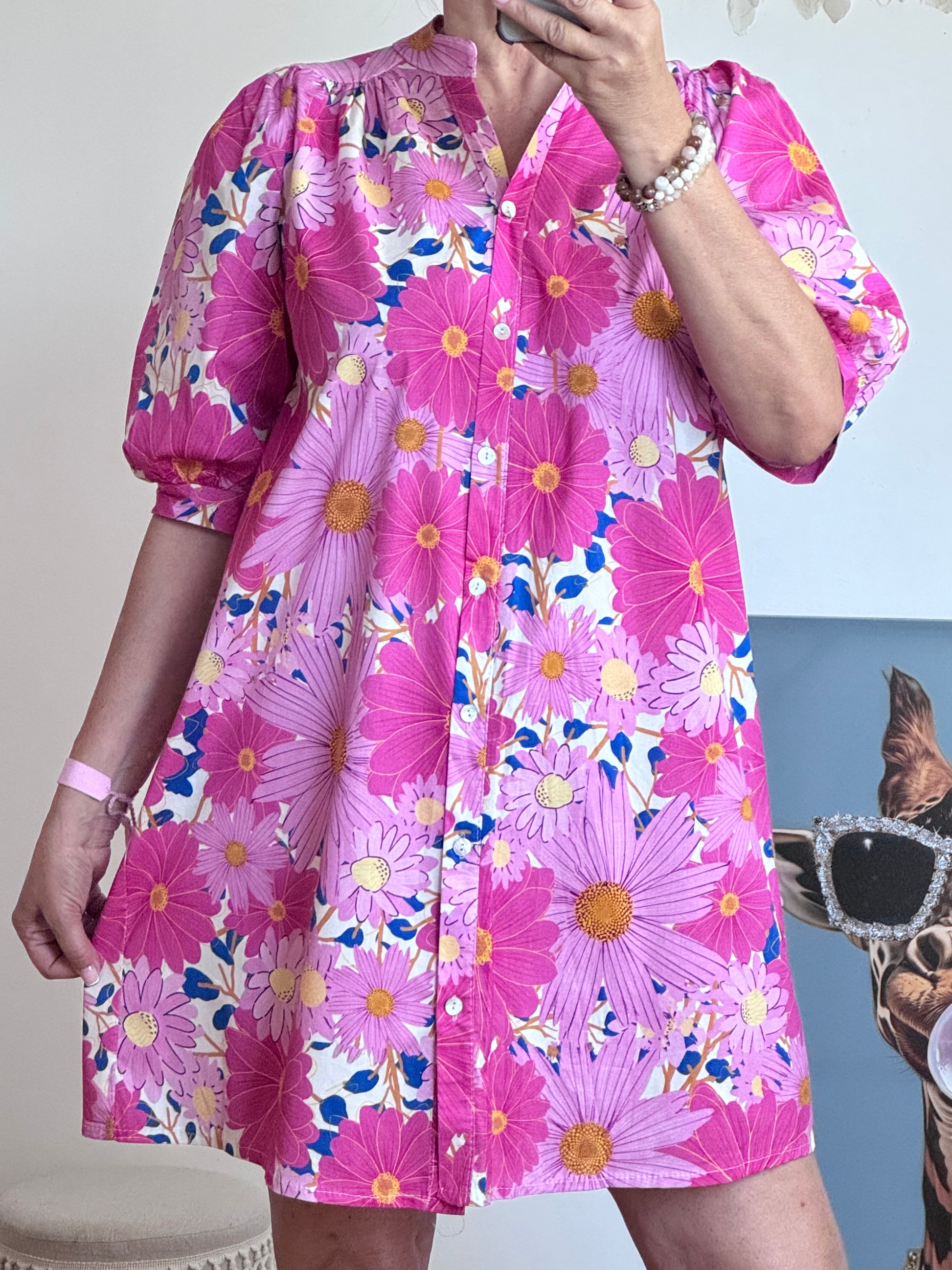 Robe Flora rose