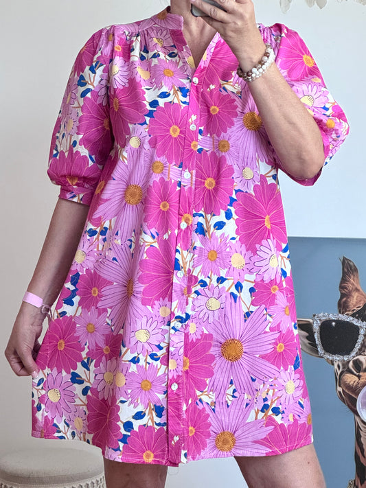 Robe Flora rose