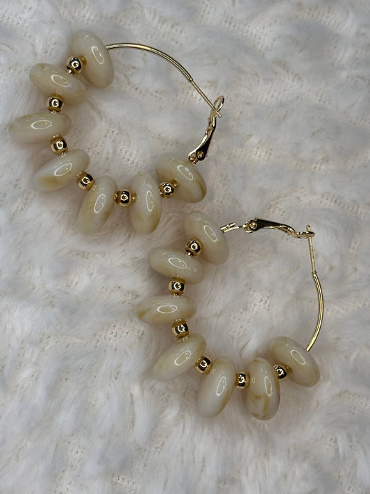 Boucle d’oreilles créoles naturelles