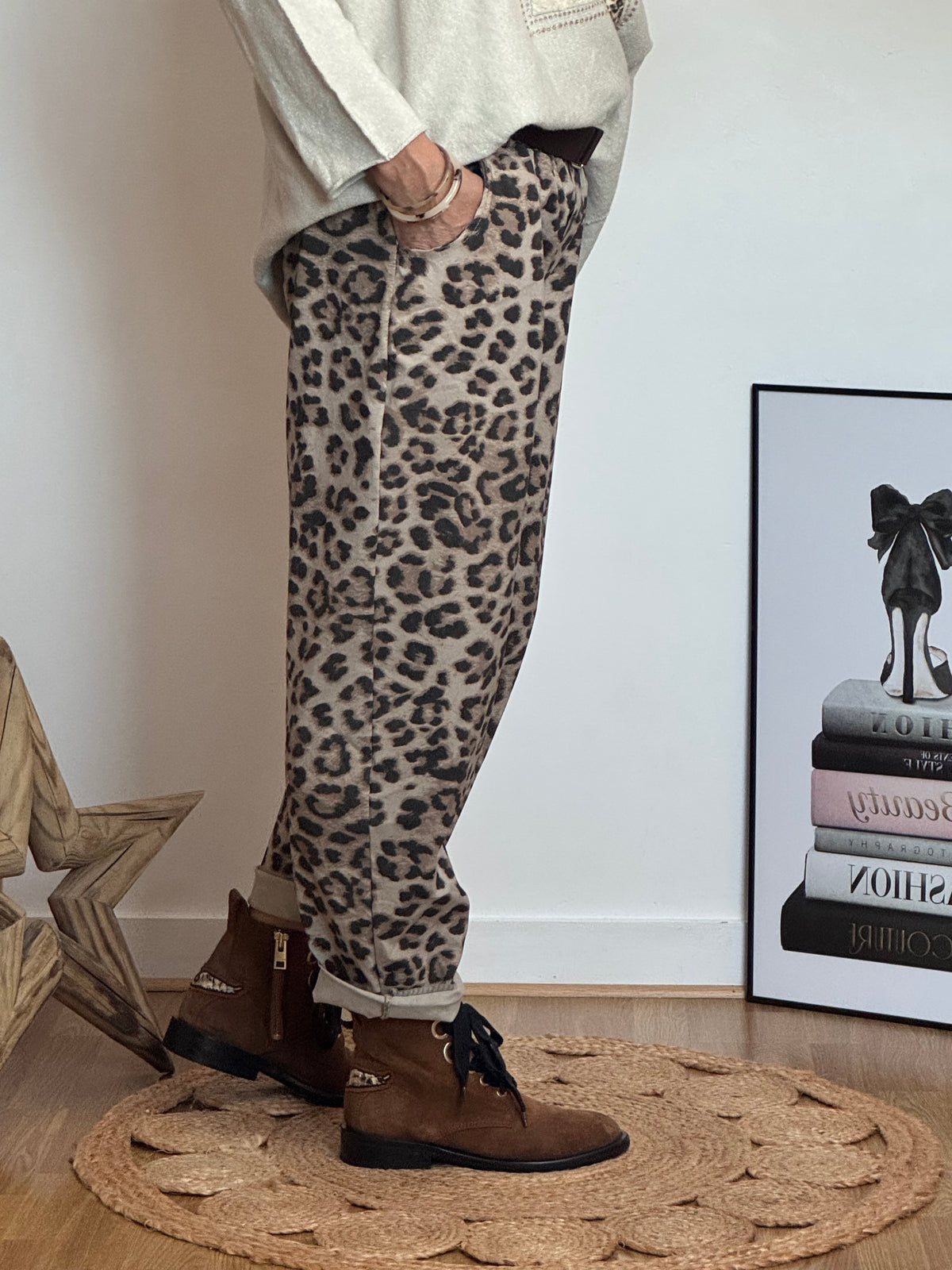 Pantalon Léo beige TU 40/48
