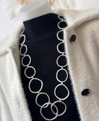 Collier ronds argentés