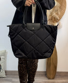 Sac noir matelassé