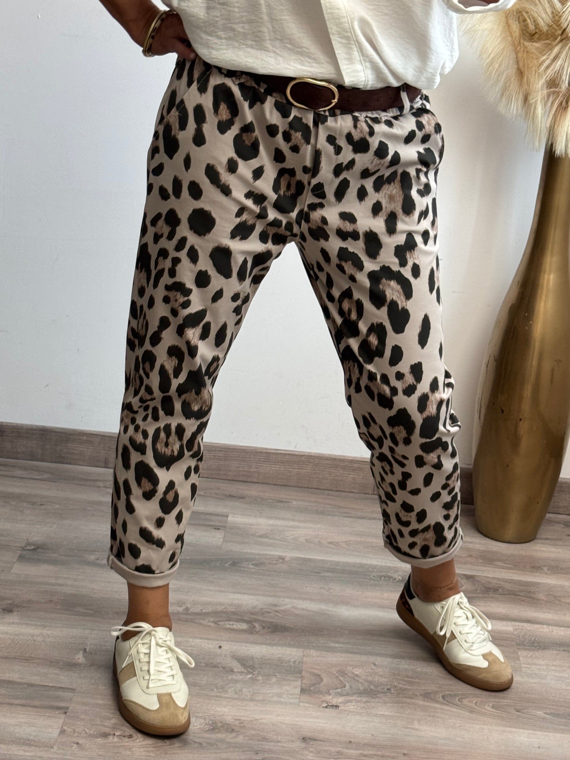 Pantalon Léo beige