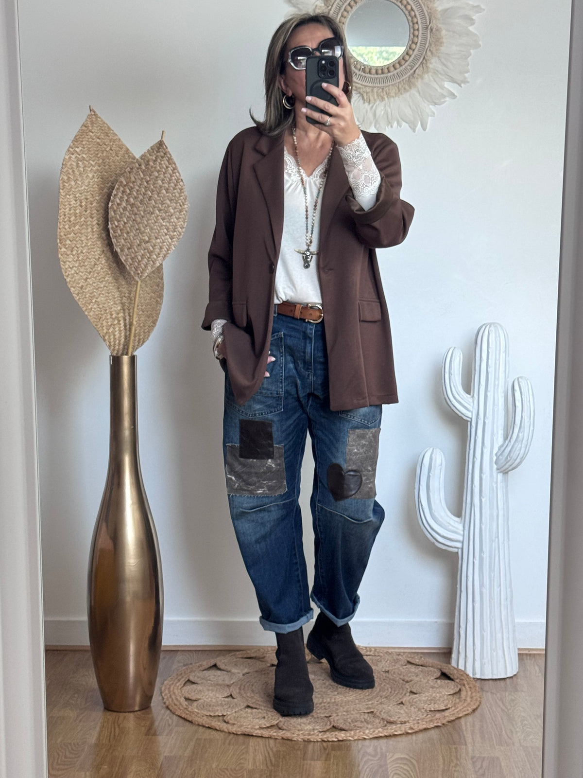 Veste blazer casuel marron TU 40/48