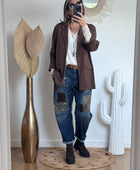 Veste blazer casuel marron TU 40/48