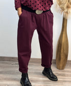 Pantalon Sacha lie de vin 42/50