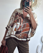 Blouse horse beige