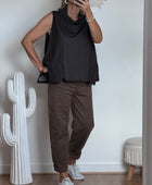 Jeans barrel taupe