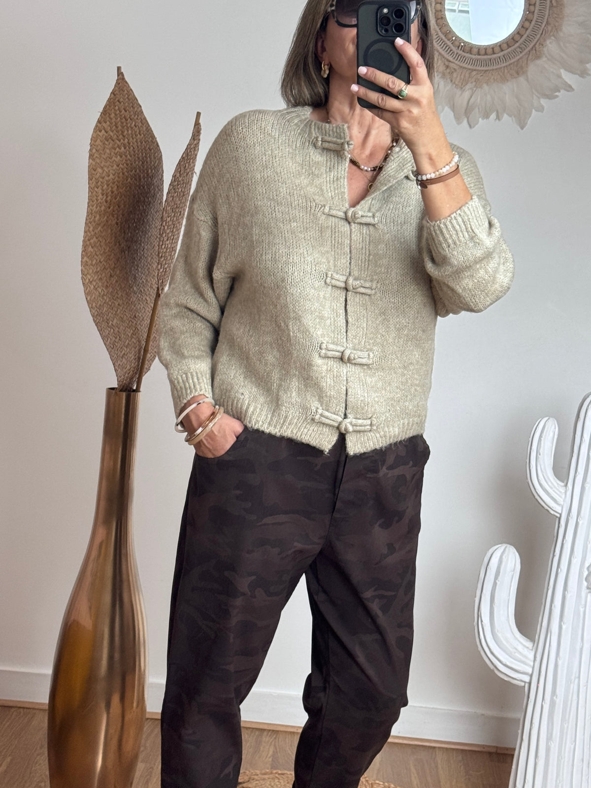 Cardigan Kyoto beige