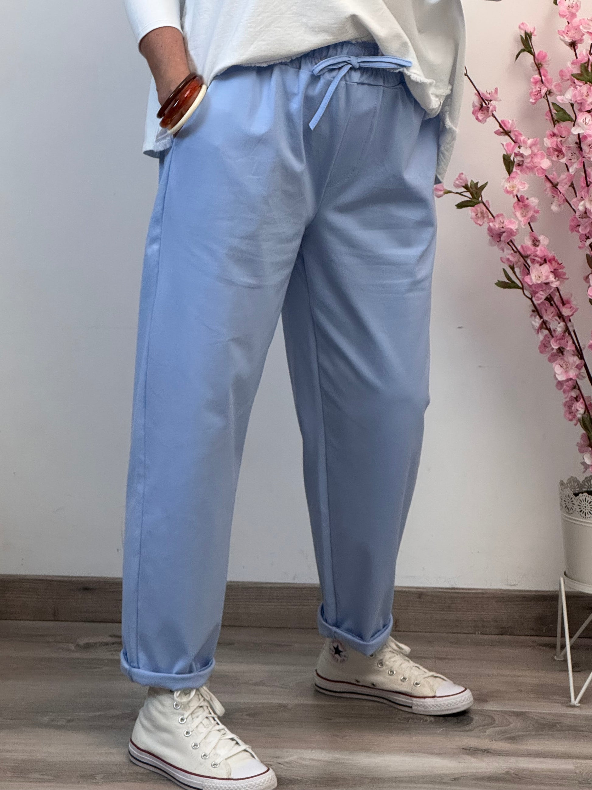 Pantalon Sacha bleu ciel TU 42/50