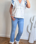 Jeans bohème Taille du 38 au 48