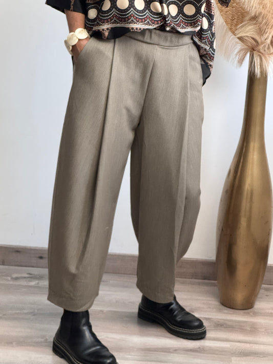 Pantalon balloon Lucas taupe TU 36/42