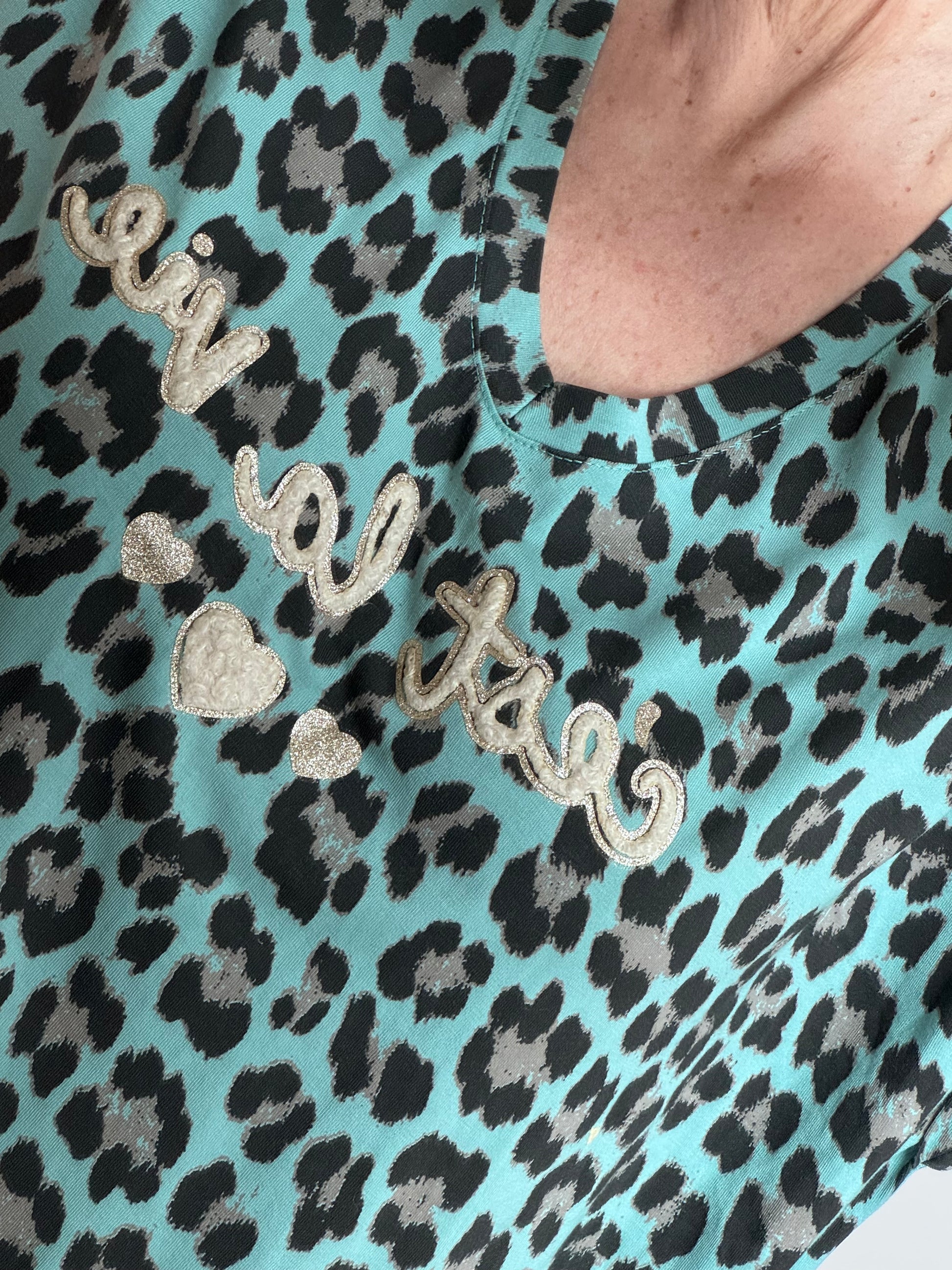 Robe teeshirt Léo vert