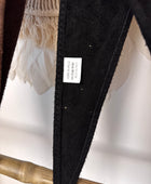 Ceinture cuir daim noir ou marron