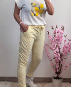 Pantalon magique jaune pâle TU 36/42