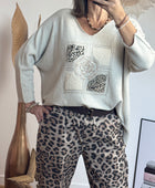 Pull Rosalia beige