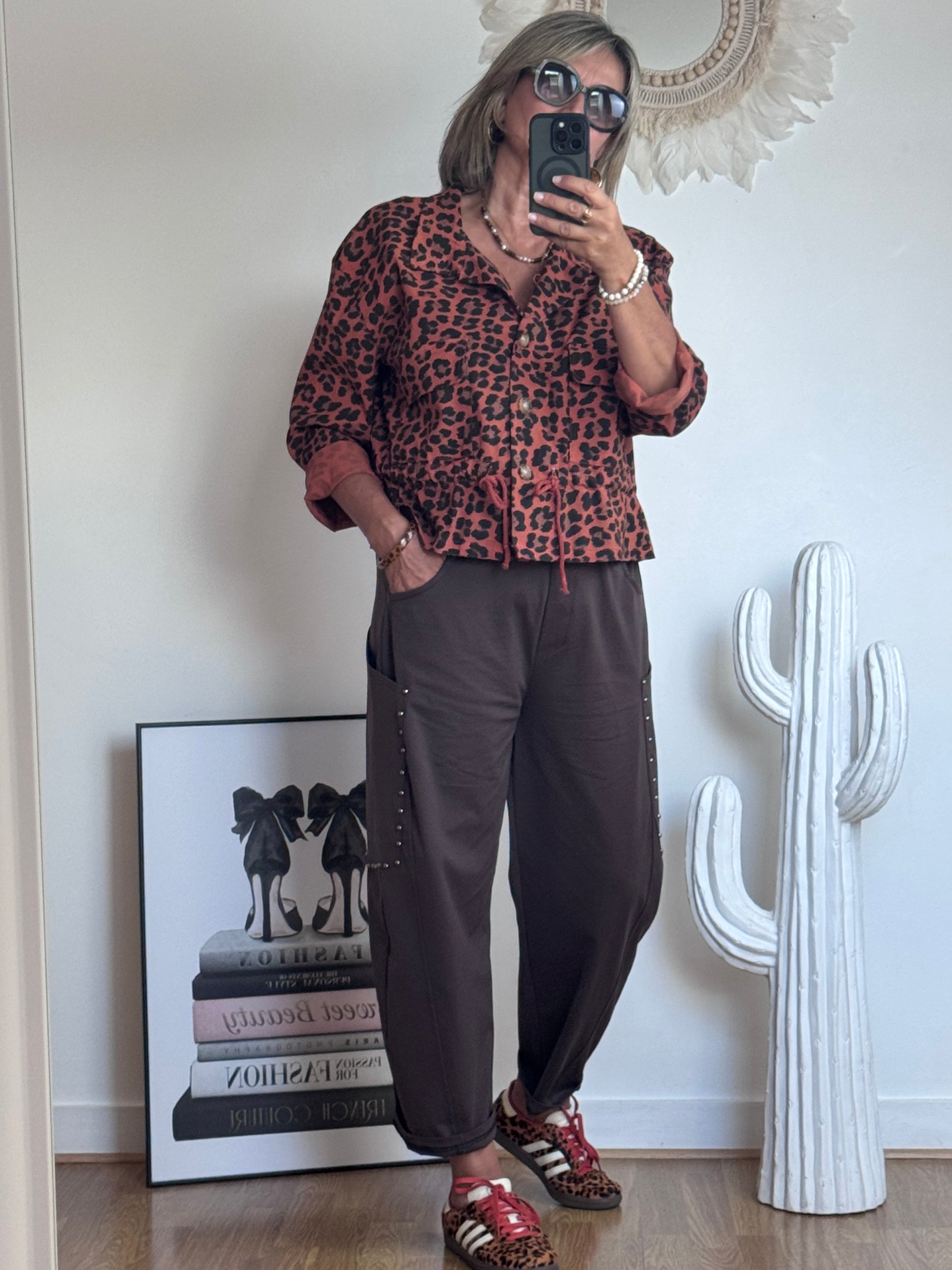 Pantalon marron love 38/46