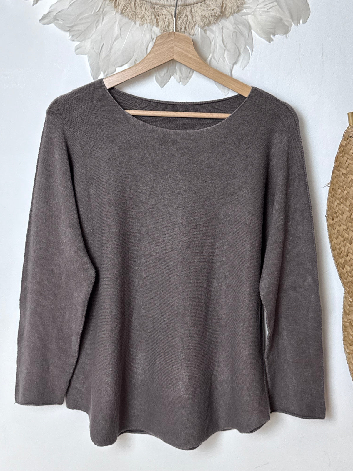 Pull maille col rond
