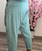 Pantalon saroual vert d’eau