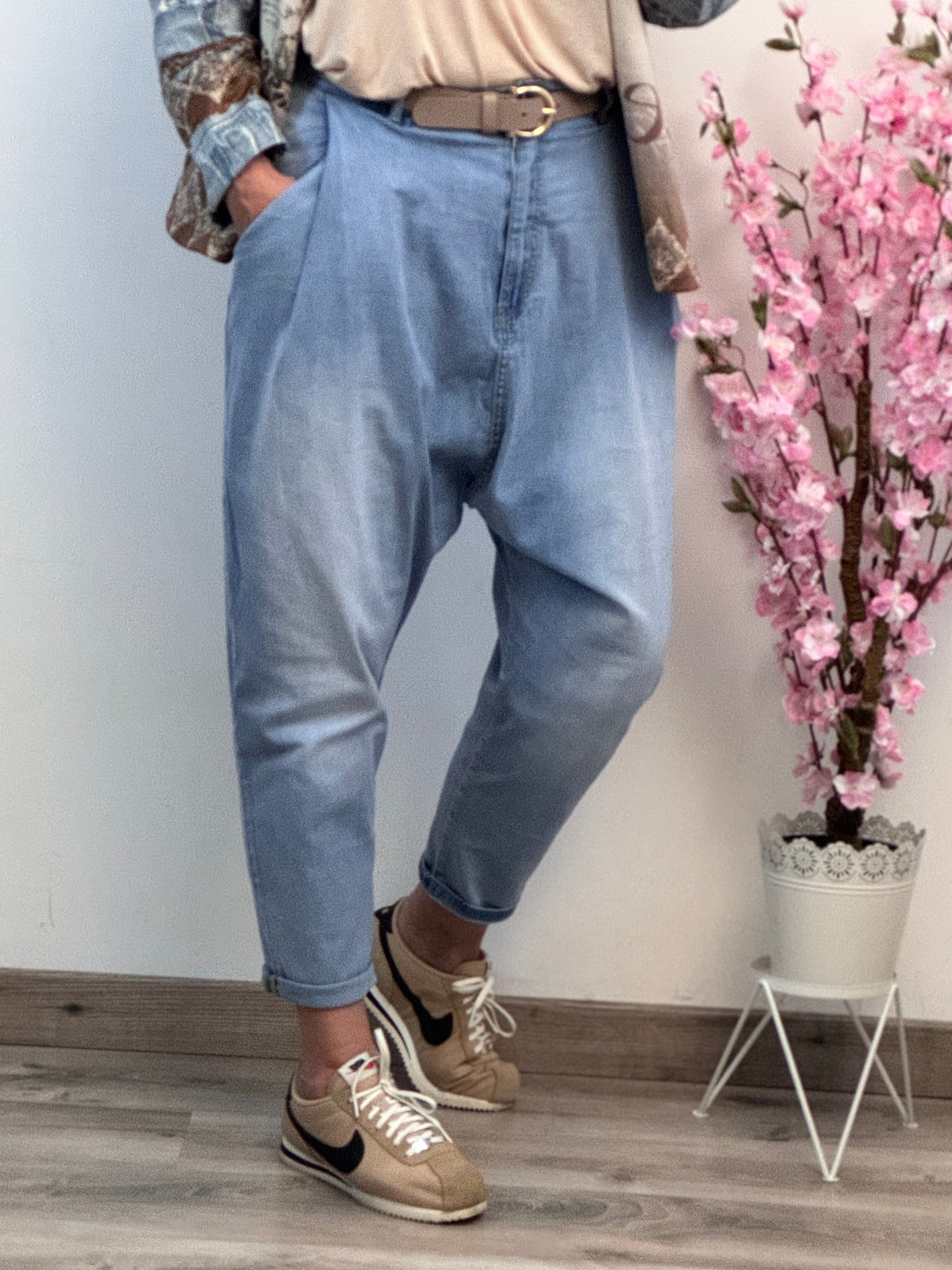 Jeans saroual bleu