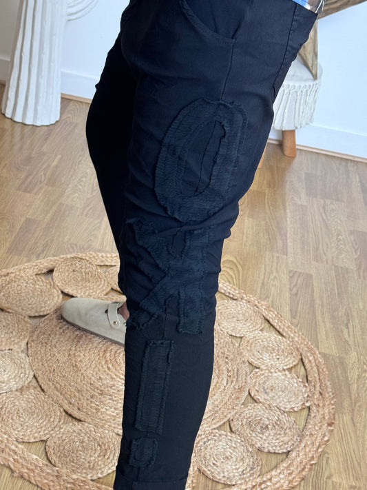Pantalon saroual noir OK!